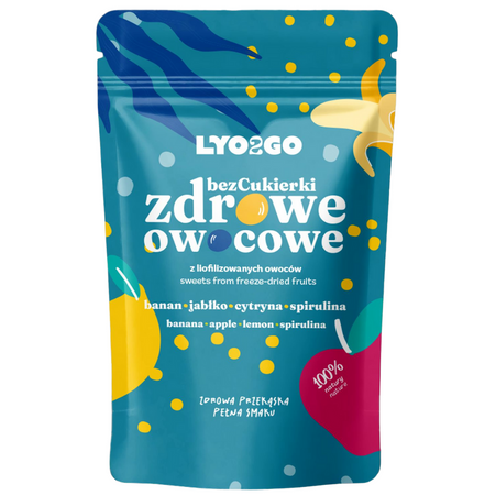 BEZCUKIERKI ZDROWE OWOCOWE - NIEBIESKIE - 20G
