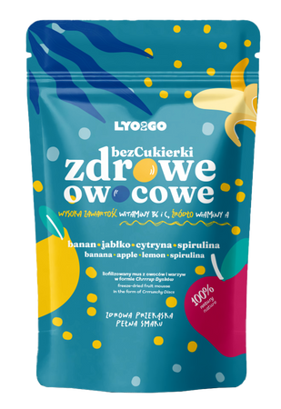 BEZCUKIERKI ZDROWE OWOCOWE - NIEBIESKIE - 20G