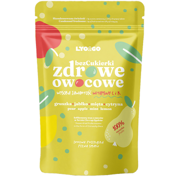 ZDROWE OWOCOWE BEZCUKIERKI LIOFILIZOWANE GRUSZKA 20g