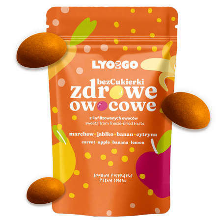 ZDROWE OWOCOWE BEZCUKIERKI ZESTAW 4 SMAKÓW