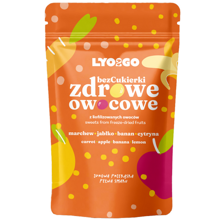 BEZCUKIERKI ZDROWE OWOCOWE - POMARAŃCZOWE - 20G