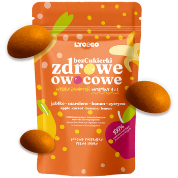 BEZCUKIERKI ZDROWE OWOCOWE - POMARAŃCZOWE - 20G