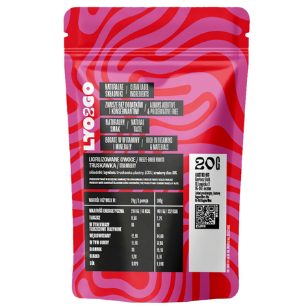 TRUSKAWKA LIOFILIZOWANA POŁÓWKI 100G