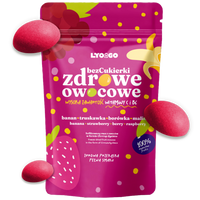 ZDROWE OWOCOWE BEZCUKIERKI LIOFILIZOWANE RÓŻOWE